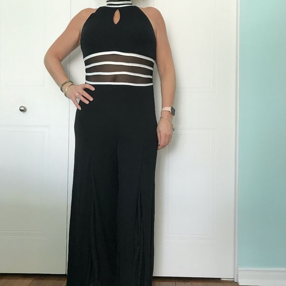 Joseph Ribkoff Pants - Joseph Ribkoff - black and white jumpsuit (2pcs)